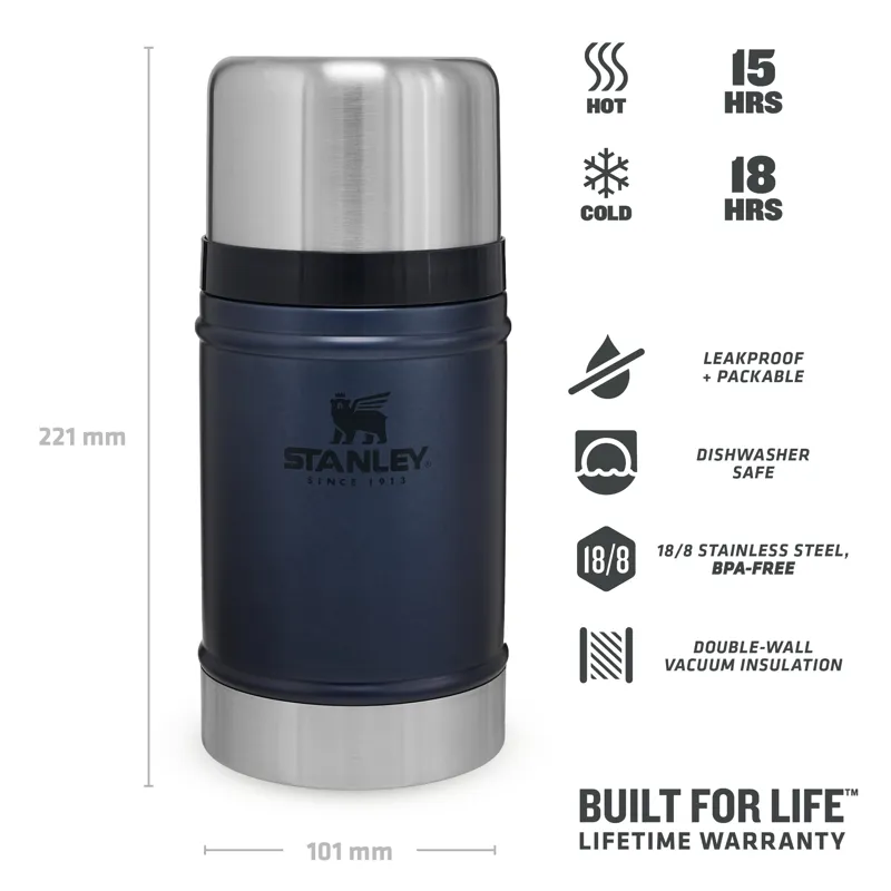 Stanley Classic Legendary Vaccum Food Jar 0.7L in Nightfall-3